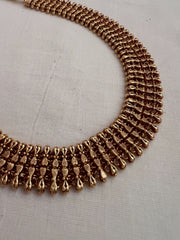 Antique gold polish choker-Silver Neckpiece-CI-House of Taamara