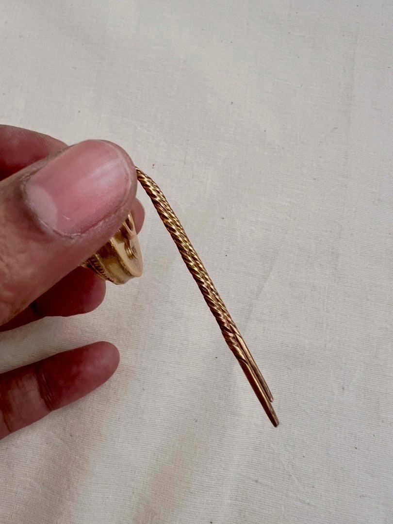 Antique gold polish hair clip-Silver Neckpiece-CI-House of Taamara
