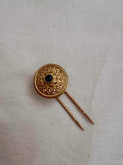 Antique gold polish hair clip-Silver Neckpiece-CI-House of Taamara