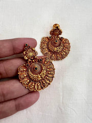 Antique gold polish hangings-Earrings-CI-House of Taamara