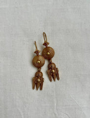 Antique gold polish hangings-Earrings-CI-House of Taamara