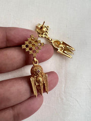 Antique gold polish hangings-Earrings-CI-House of Taamara