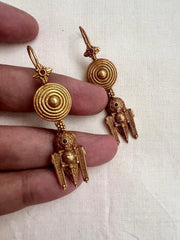 Antique gold polish hangings-Earrings-CI-House of Taamara