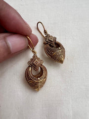 Antique gold polish hangings-Earrings-CI-House of Taamara