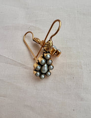 Antique gold polish pearl hangings-Earrings-CI-House of Taamara