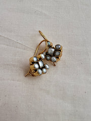 Antique gold polish pearl hangings-Earrings-CI-House of Taamara