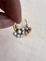 Antique gold polish pearl hangings-Earrings-CI-House of Taamara