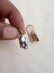 Antique gold polish pearl hangings-Earrings-CI-House of Taamara