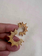 Antique gold polish studs-Earrings-CI-House of Taamara