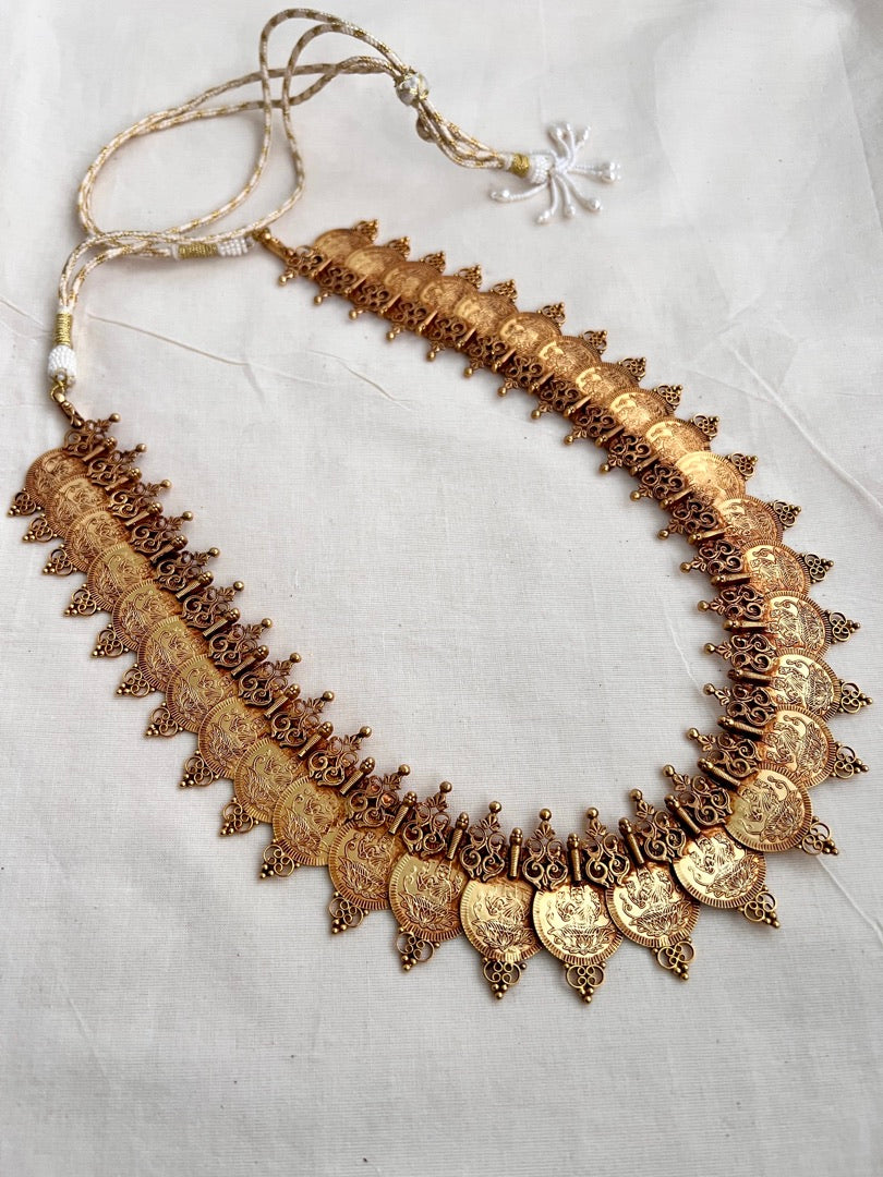Antique polish kasumala-Silver Neckpiece-CI-House of Taamara