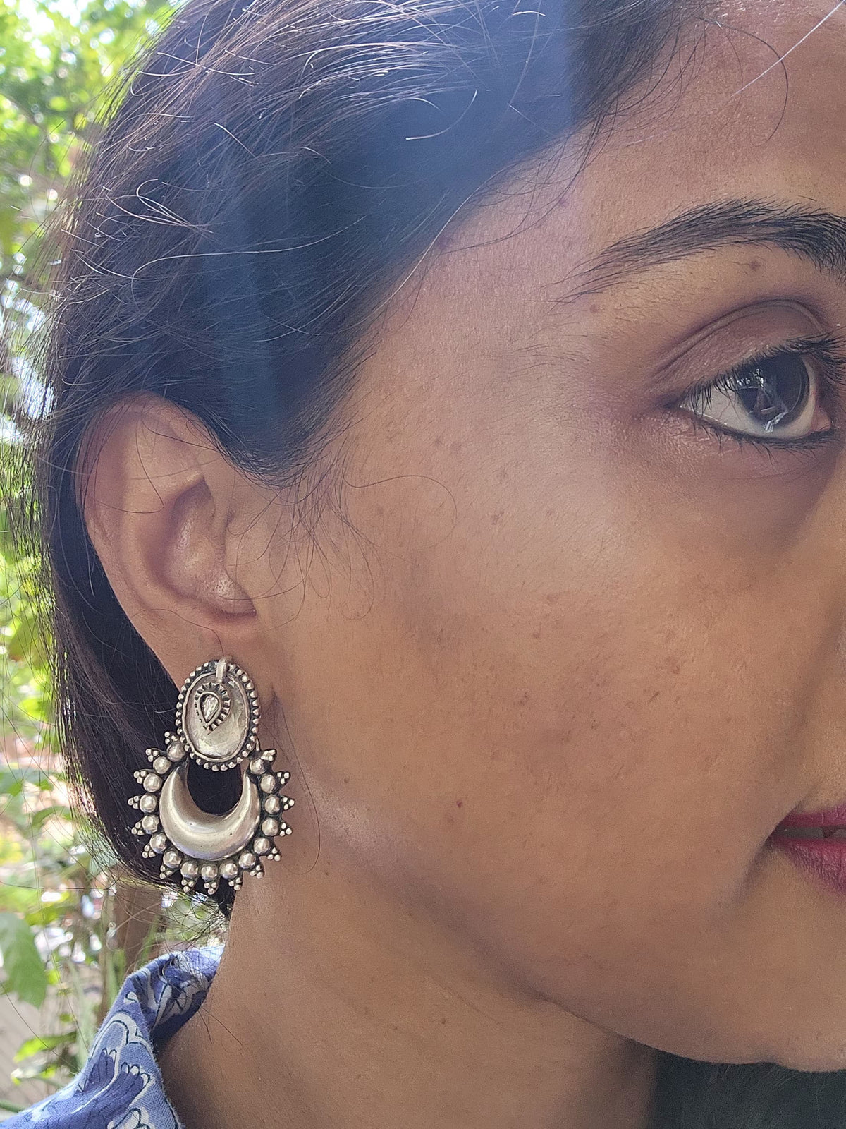 Chaand bali kundan earrings-Earrings-PL-House of Taamara