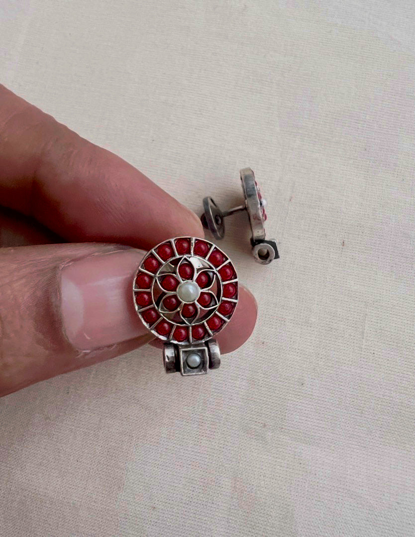 Coral studs-Earrings-CI-House of Taamara