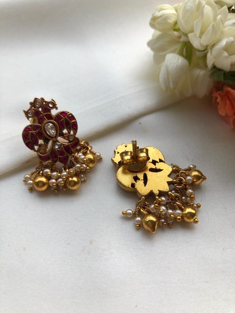 Gandaberunda earrings-Earrings-PL-House of Taamara