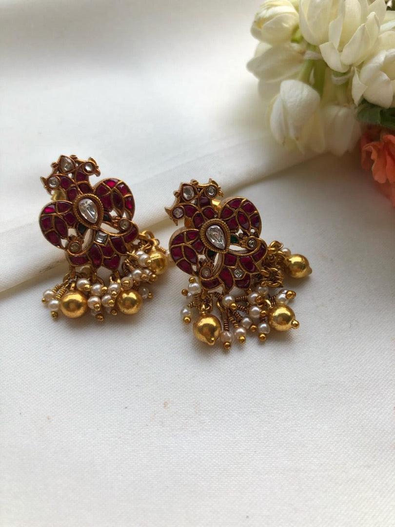 Gandaberunda earrings-Earrings-PL-House of Taamara