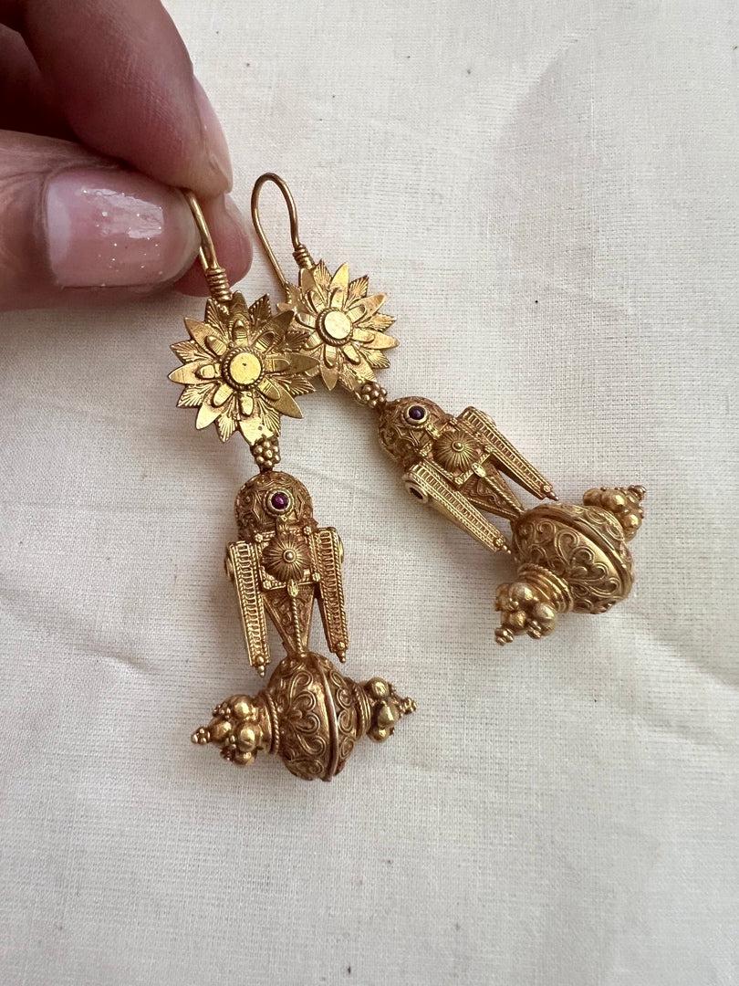 Gold polish hangings-Earrings-CI-House of Taamara