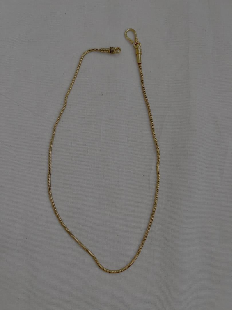 Gold polish navrathana pendant with chain-Silver Neckpiece-CI-House of Taamara