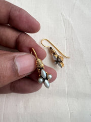 Gold polish smal pearl hangings-Earrings-CI-House of Taamara