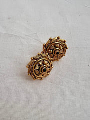 Gold polish studs-Earrings-CI-House of Taamara