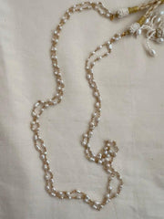 Gold polish two layer pearl chain-Silver Neckpiece-CI-House of Taamara