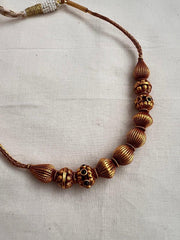 Gold polish vinatge polish beads necklace-Silver Neckpiece-CI-House of Taamara