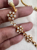 Gold polish zircon necklace-Silver Neckpiece-CI-House of Taamara