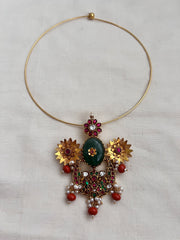 Antique gold polish pendant with hasli