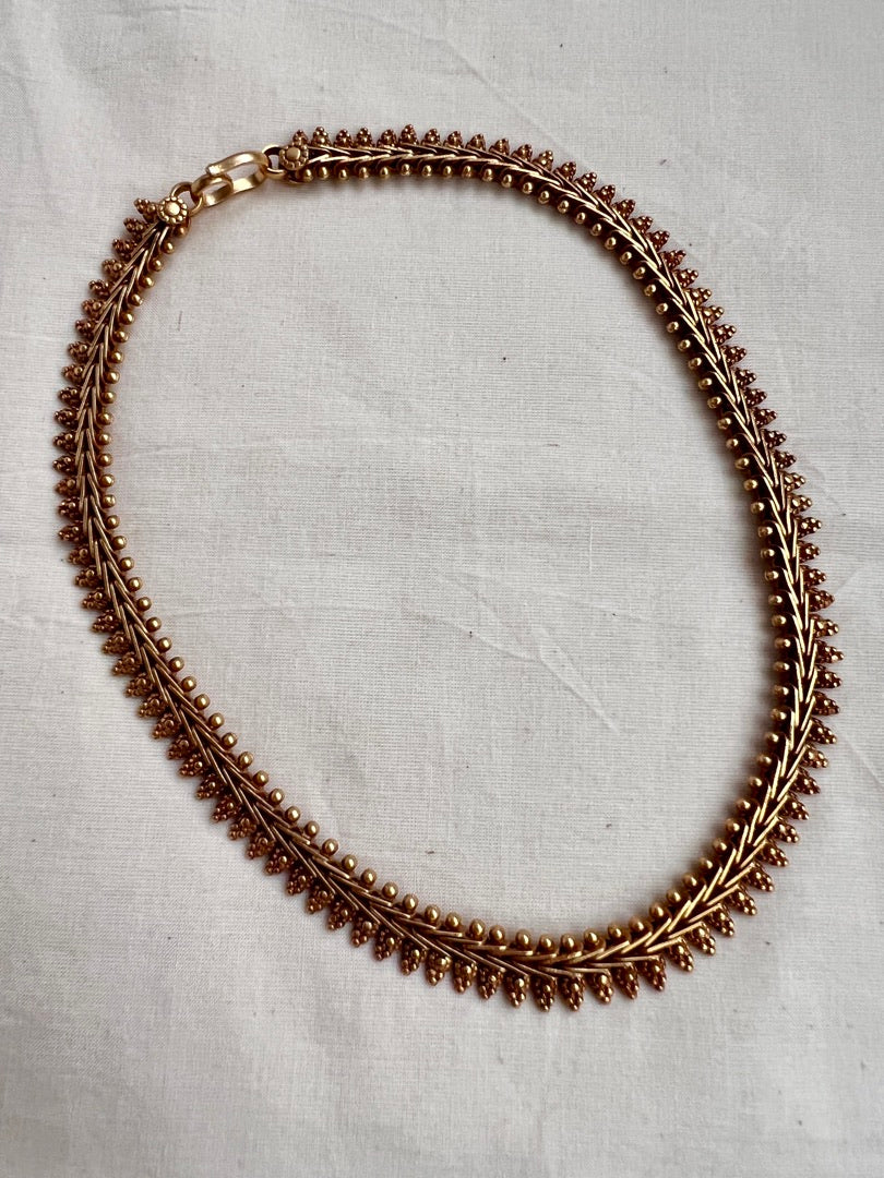 Antique Gold polish necklace