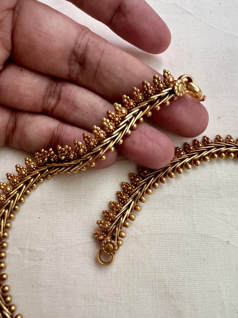 Antique Gold polish necklace