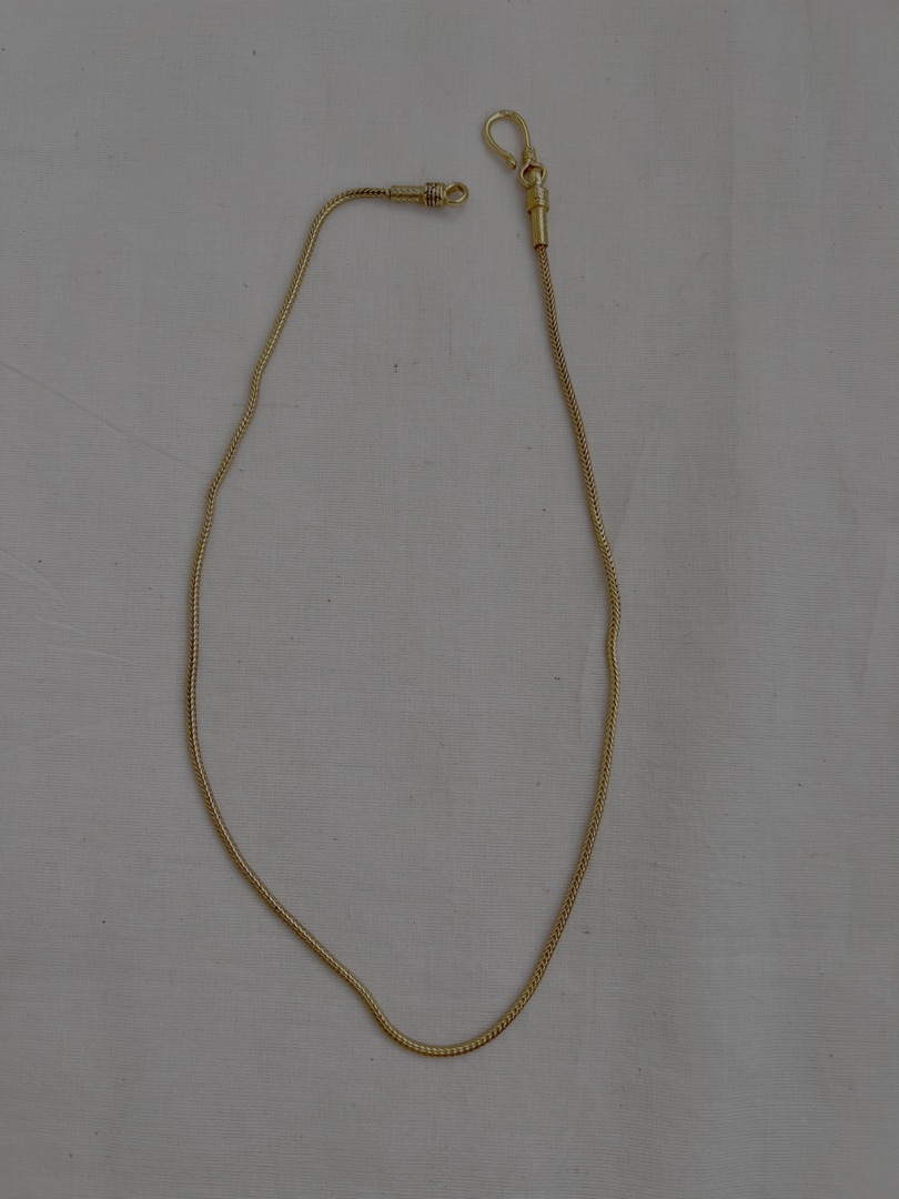 Gold polish navrathana pendant with chain