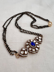 Black bead/mangalsutra style chain with moissanite pendant