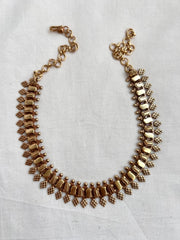 Antique gold polish necklace