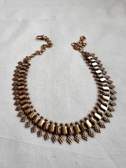 Antique gold polish necklace