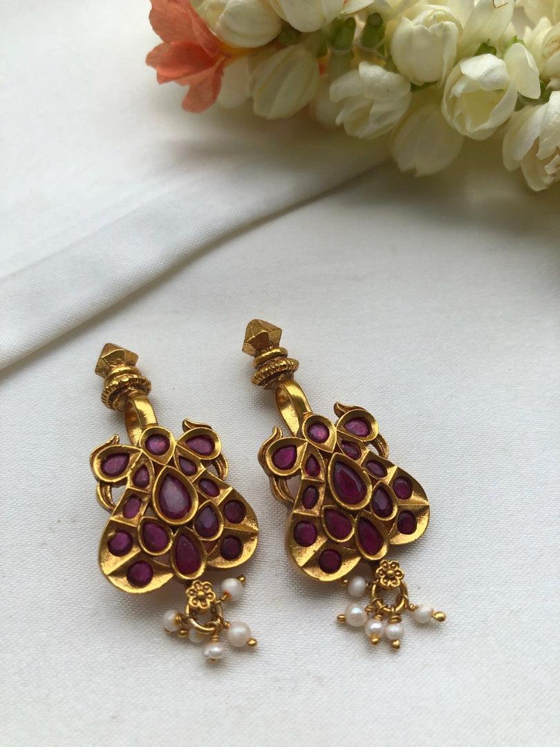 Kemp stone bugadi-Earrings-PL-House of Taamara