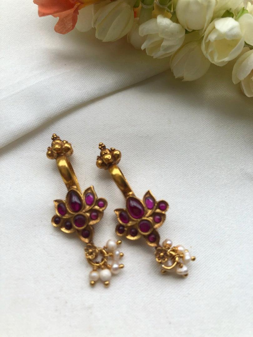 Kemp stone bugadi-Earrings-PL-House of Taamara