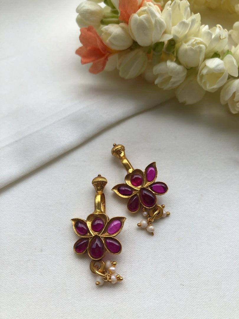 Kemp stone bugadi-Earrings-PL-House of Taamara