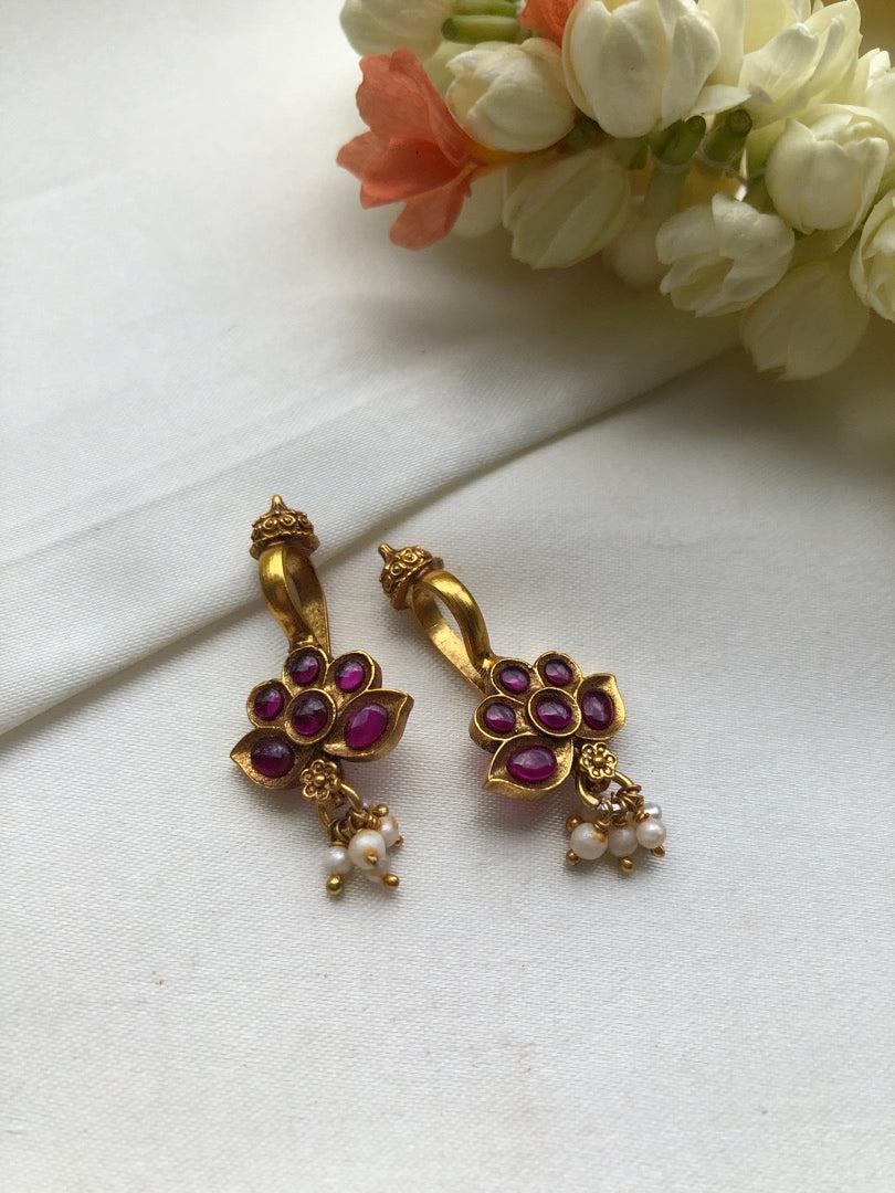Kemp stone bugadi-Earrings-PL-House of Taamara