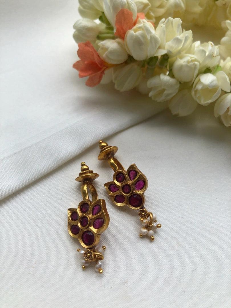 Kemp stone bugadi-Earrings-PL-House of Taamara