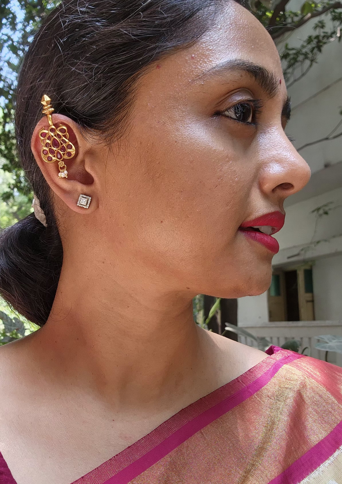 Kemp stone bugadi-Earrings-PL-House of Taamara