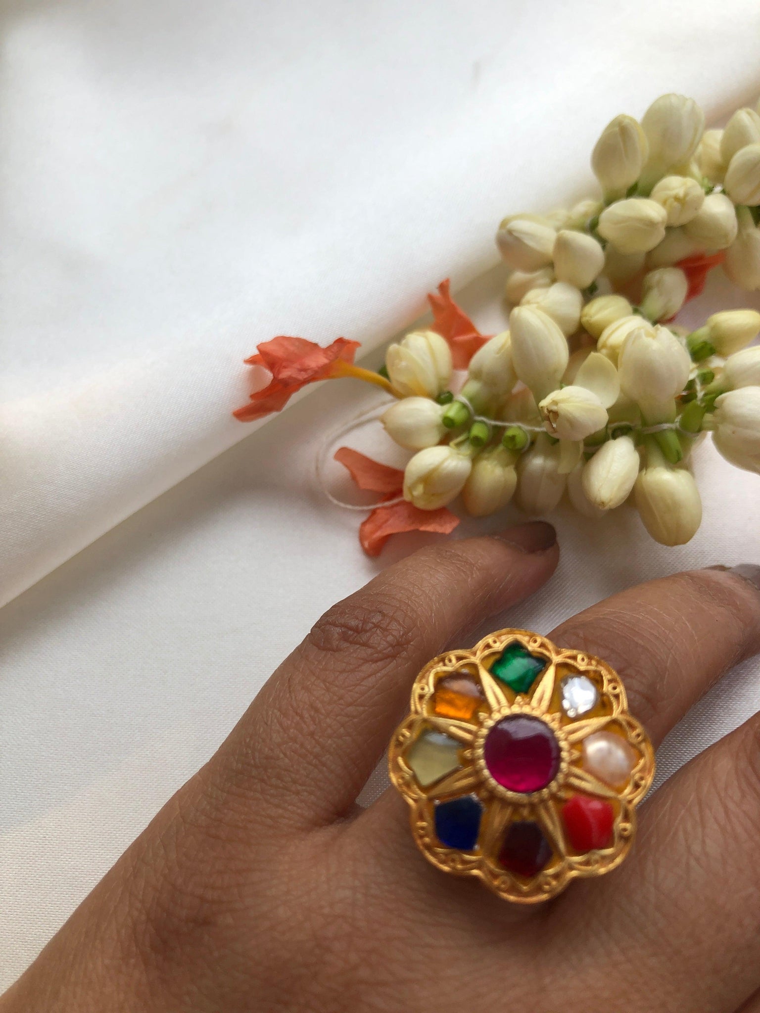 Traditional Navaratna Ring