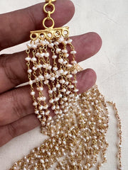 Pearls bunch chain 10 lines-Silver Neckpiece-CI-House of Taamara