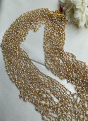 Pearls bunch chain 15 lines layered-Silver Neckpiece-CI-House of Taamara