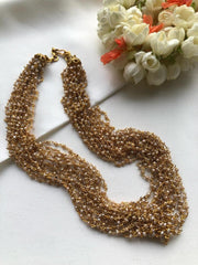 Pearls bunch necklace-Silver Neckpiece-PL-House of Taamara