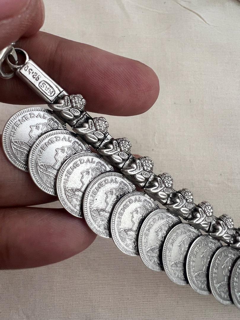 Silver kasumala with pink kemp-Silver Neckpiece-CI-House of Taamara