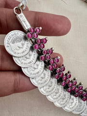 Silver kasumala with pink kemp-Silver Neckpiece-CI-House of Taamara