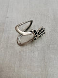Silver kemp neli finger ring-Finger Ring-CI-House of Taamara