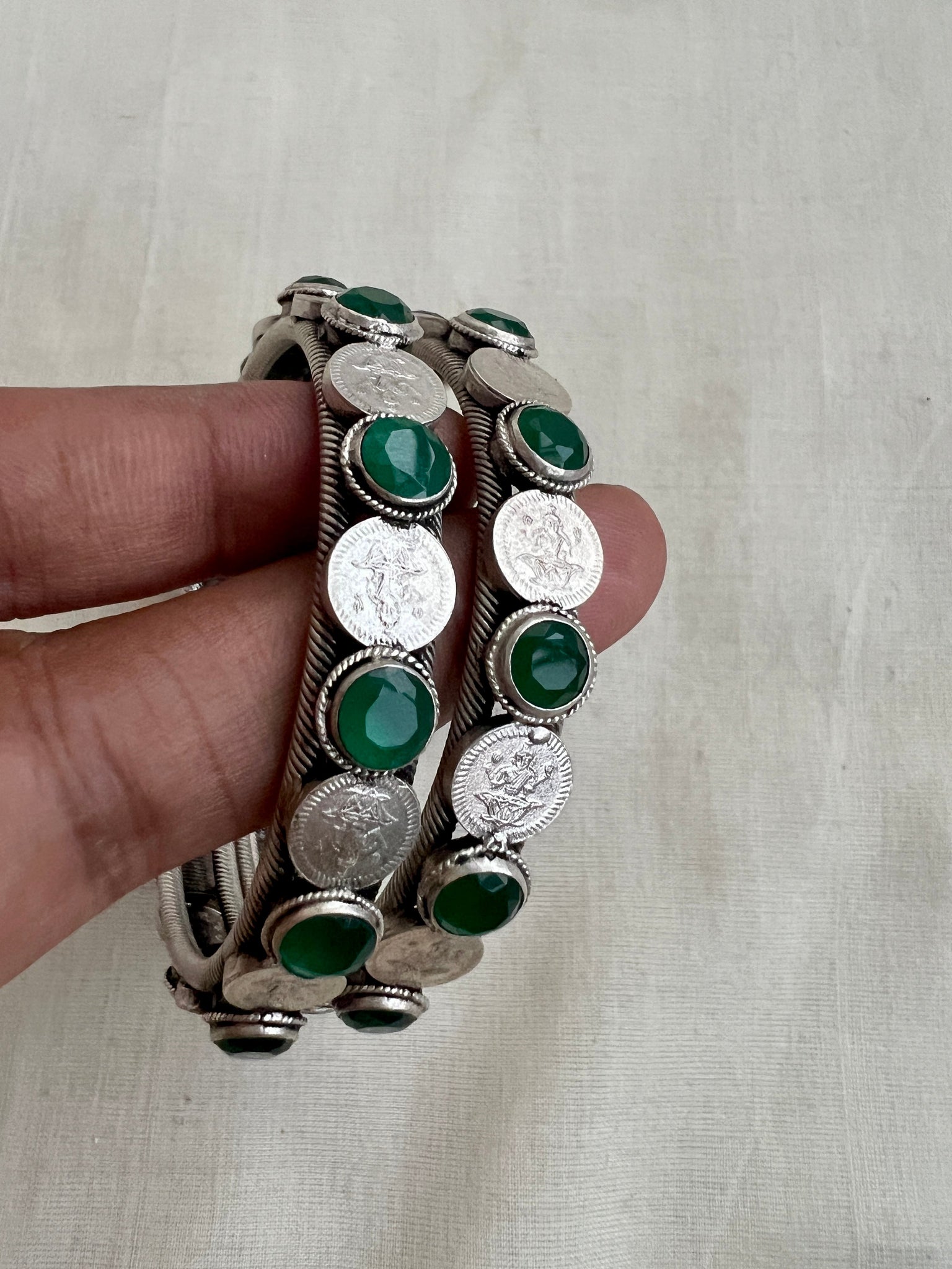Men's Adjustable Length Silver Bracelet With Emerald Stone and Chain Cord -  Etsy | Mens bracelet silver, Silver bracelet, Personalized silver rings