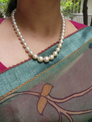 South Sea Pearls-Silver Neckpiece-House of Taamara-House of Taamara
