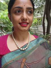 South Sea Pearls-Silver Neckpiece-House of Taamara-House of Taamara