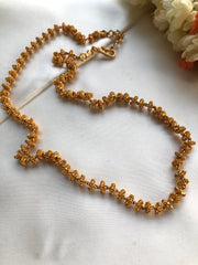 Tussi single line chain-Silver Neckpiece-PL-House of Taamara