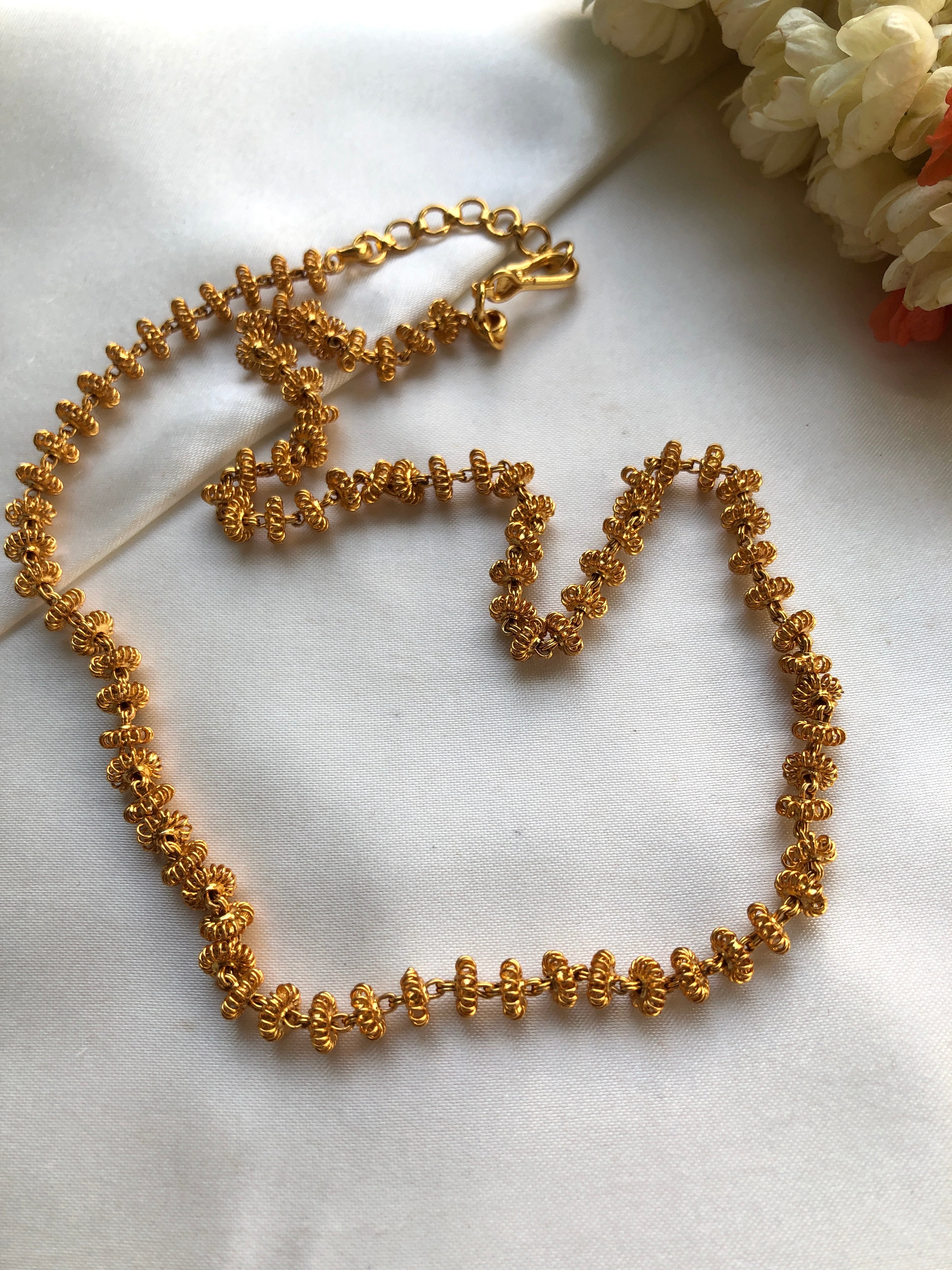 Tussi single line chain-Silver Neckpiece-PL-House of Taamara